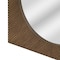 American Art Decor Carved Recollections Box Top Carved Mirror in Brown - 24" x 24"